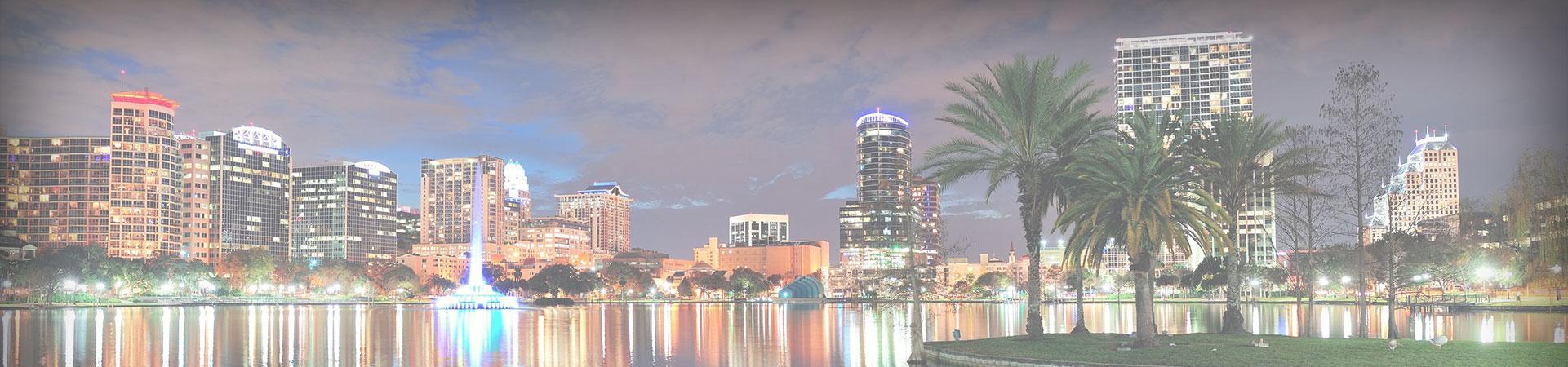 Orlando skyline at night